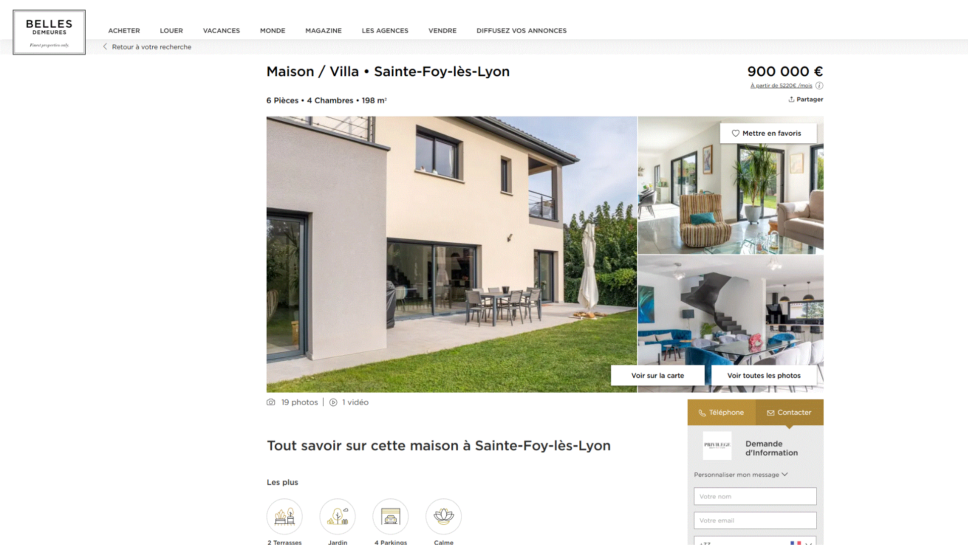 Annonce immobilière avant visite FPV